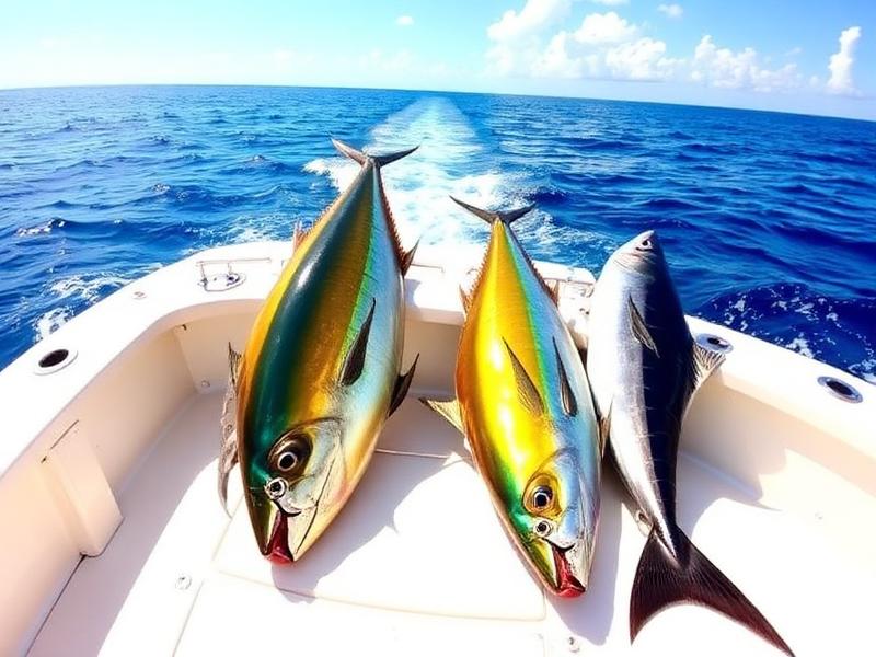 Fresh catch on the charter boat